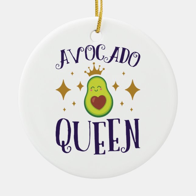 Décoration En Céramique Reine Avocado (Devant)
