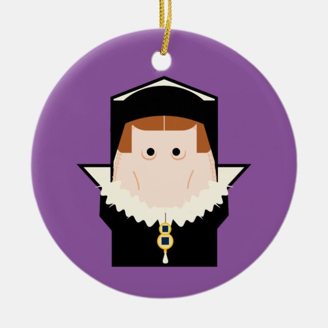 Décoration En Céramique Reine Mary I (Devant)