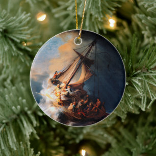Décoration En Céramique Rembrandt - La tempête sur la mer de Galilée