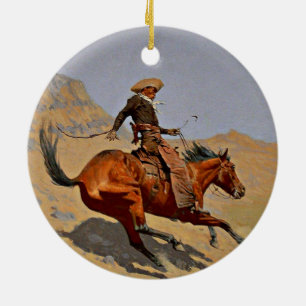Décoration En Céramique Remington - Le Cowboy,