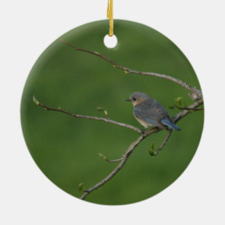 Décoration En Céramique Ressort/Pâques : Oiseau bleu masculin, oiseau bleu