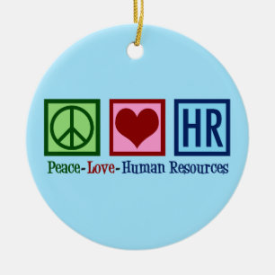 Décoration En Céramique Ressources humaines Peace Love HR