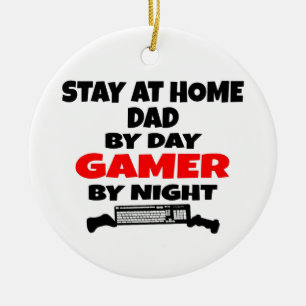 Décoration En Céramique Restez à la maison Papa Gamer