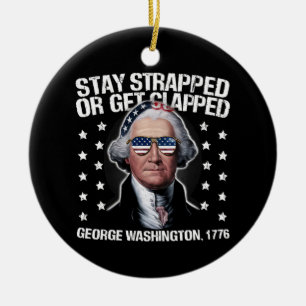 Décoration En Céramique Restez bloqués ou soyez bloqués George Washington