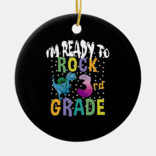 Décoration En Céramique Retour à l'école Je suis prêt à écraser la 3e anné