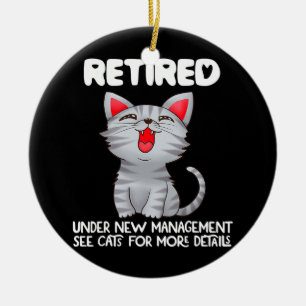 Décoration En Céramique Retraité Sous Nouvelle Gestion Voir Chats Pour Plu