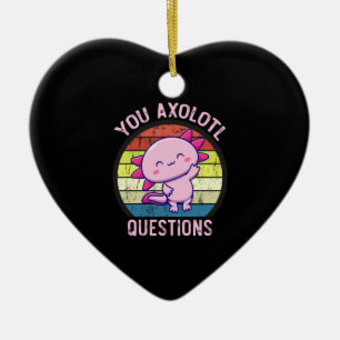 Décoration En Céramique Retro 90s Drôle Vous Axolotl Questions Vintage