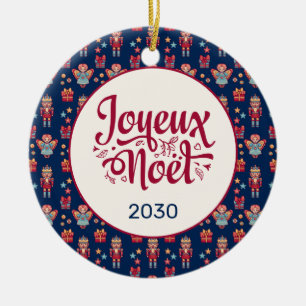 Décoration En Céramique Retro Joyeux Noel