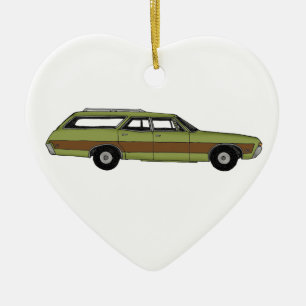 Décoration En Céramique retro station wagon