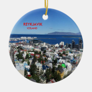 Décoration En Céramique Reykjavik Christmas Ornament