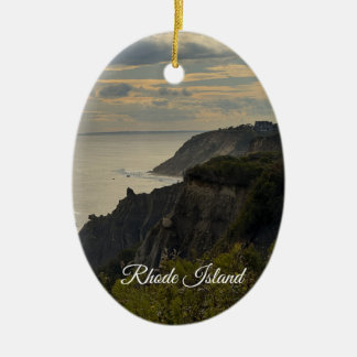Décoration En Céramique Rhode Island Cliffside Sunset Ornament