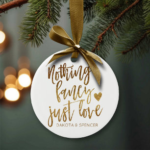 Décoration En Céramique Rien De Fancy Juste Amour   Micro Mariage Gold Hea