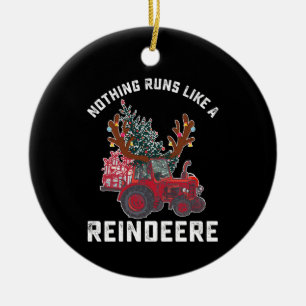 Décoration En Céramique Rien ne fonctionne comme un tracteur de rennes Rei