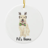 Rindeer de Noël personnalisé Wheaten Terrier