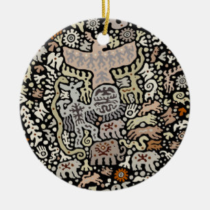 Décoration En Céramique Rituel de Shaman Peyote