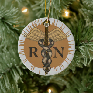 Décoration En Céramique RN Caduceus