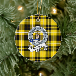 Décoration En Céramique Robe Clan Barclay Insigne moderne Tartan Plaid