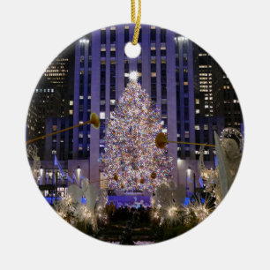 Décoration En Céramique Rockefeller Center's Angels & Christmas Tree -