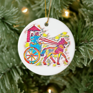 Décoration En Céramique Roi assyrien