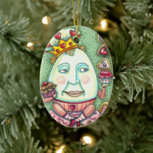 DÉCORATION EN CÉRAMIQUE ROI HUMAIN DES COEURS ET DES CONFECTIONS, VALENTIN