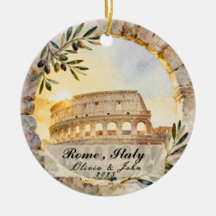 Décoration En Céramique Rome sur mesure pour lune de miel ou souvenir de v