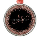 Rose Gold Blush Pink Parties scintillant Glam Nom 