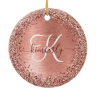 Rose Gold brossé Parties scintillant métallique No