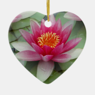 Décoration En Céramique Rose Lotus Water Lily