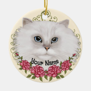 Décoration En Céramique Roses de chats perse