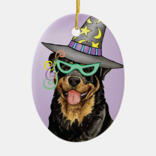 Décoration En Céramique Rottweiler de Halloween