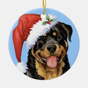 Décoration En Céramique Rottweiler heureux de Howlidays