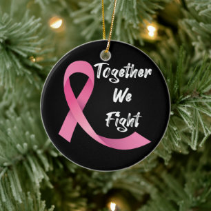 Décoration En Céramique Ruban rose femmes sensibilisation au cancer du sei