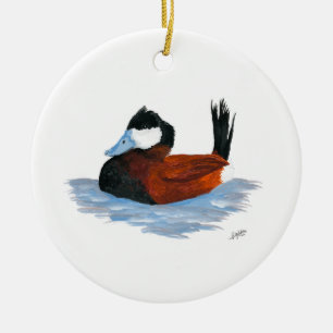 Décoration En Céramique Ruddy Duck