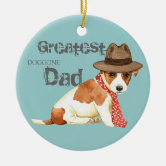 Décoration En Céramique Russell Terrier Papa