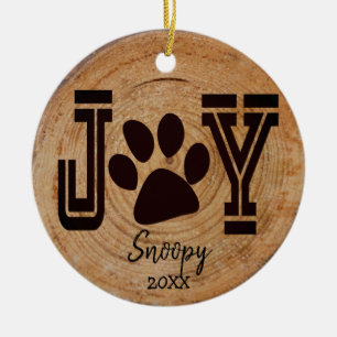 Décoration En Céramique Rustic - Joy Puppy Paw