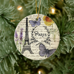 Décoration En Céramique rustique français scripts de pays paris eiffel tow