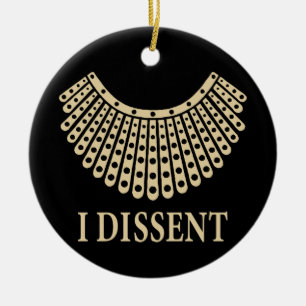 Décoration En Céramique Ruth Bader Ginsburg, RBG I, Colar de dissidence, R