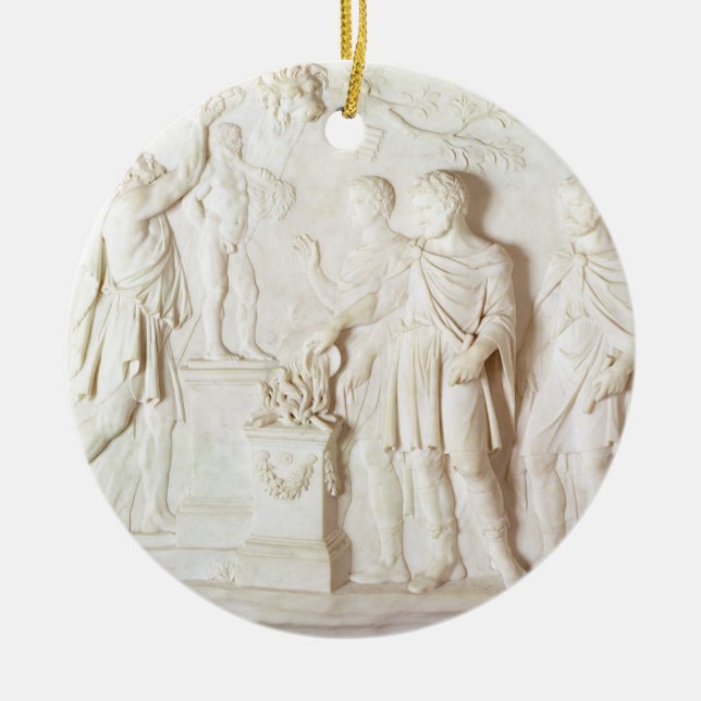 Décoration En Céramique Sacrifice à Hercule, c.1766 (marbre) (Devant)