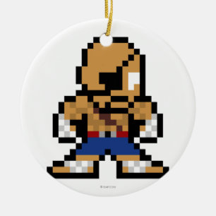 Décoration En Céramique Sagat à 8 bits
