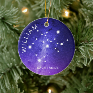 Décoration En Céramique Sagittarius Ornament personnalisé cadeau Zodiac