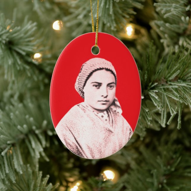 Décoration En Céramique Saint Bernadette Soubirous enfant (Arbre)