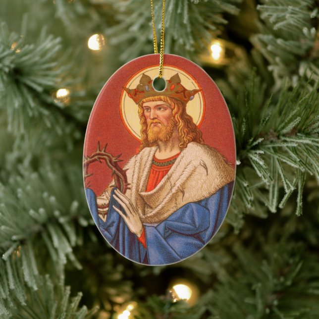 Décoration En Céramique Saint-Louis IX le roi (PM 05) (Arbre)