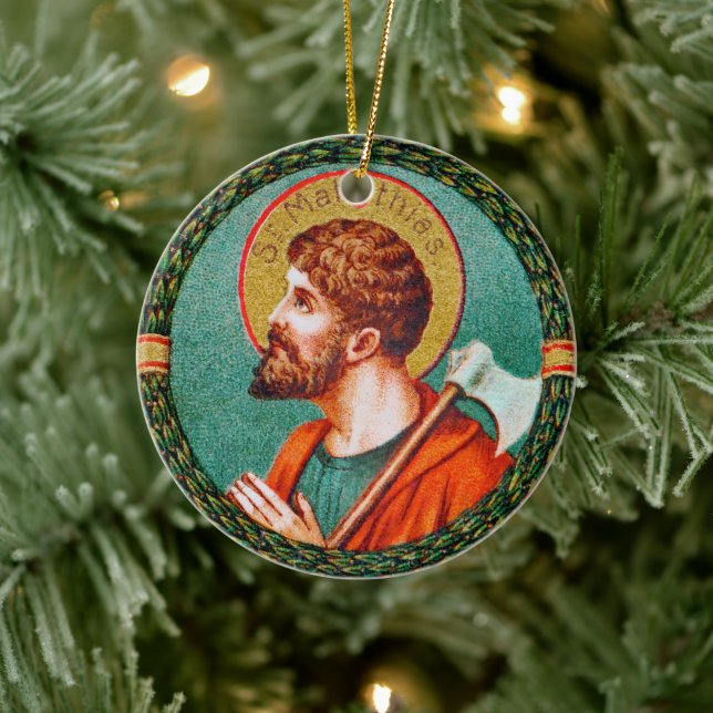 Décoration En Céramique Saint Matthias l'Apôtre (JMAS 09) (Arbre)