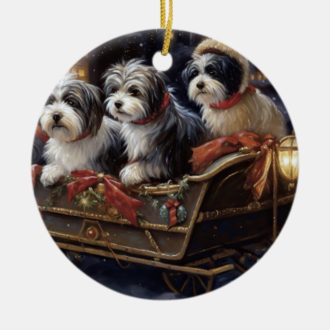 Décoration En Céramique Saison de Noël Havanais (Devant)