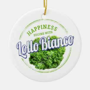 Décoration En Céramique Salade Lollo Bianco Vintage Lollo Bionda Vegan