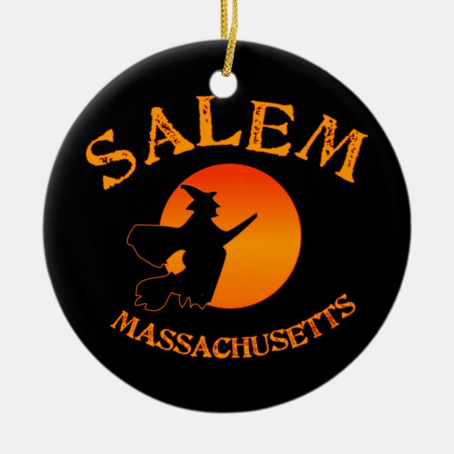 Décoration En Céramique Salem MA Witch (Devant)