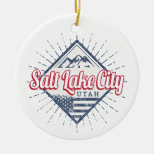 Décoration En Céramique Salt Lake City Utah United States Mountains USA