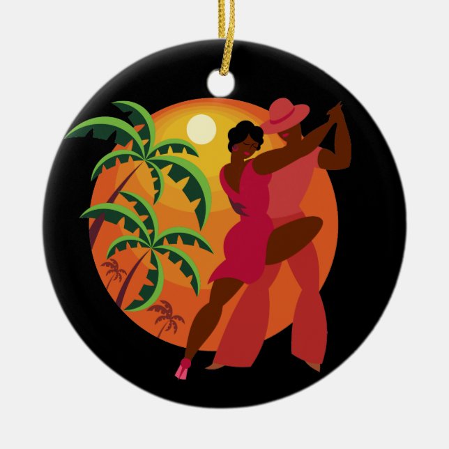 Décoration En Céramique Samba/danseur de flamenco (Devant)