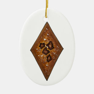 Décoration En Céramique Sand Tart Cinnamon Christmas Holiday Cookie