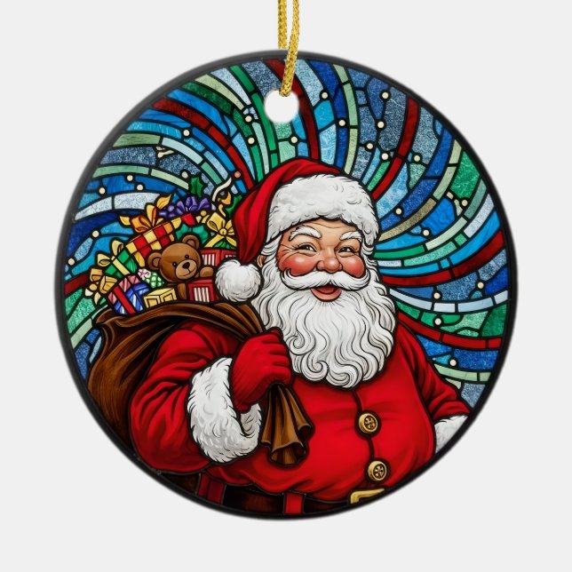 Décoration En Céramique Santa Claus Christmas Ornament (Devant)